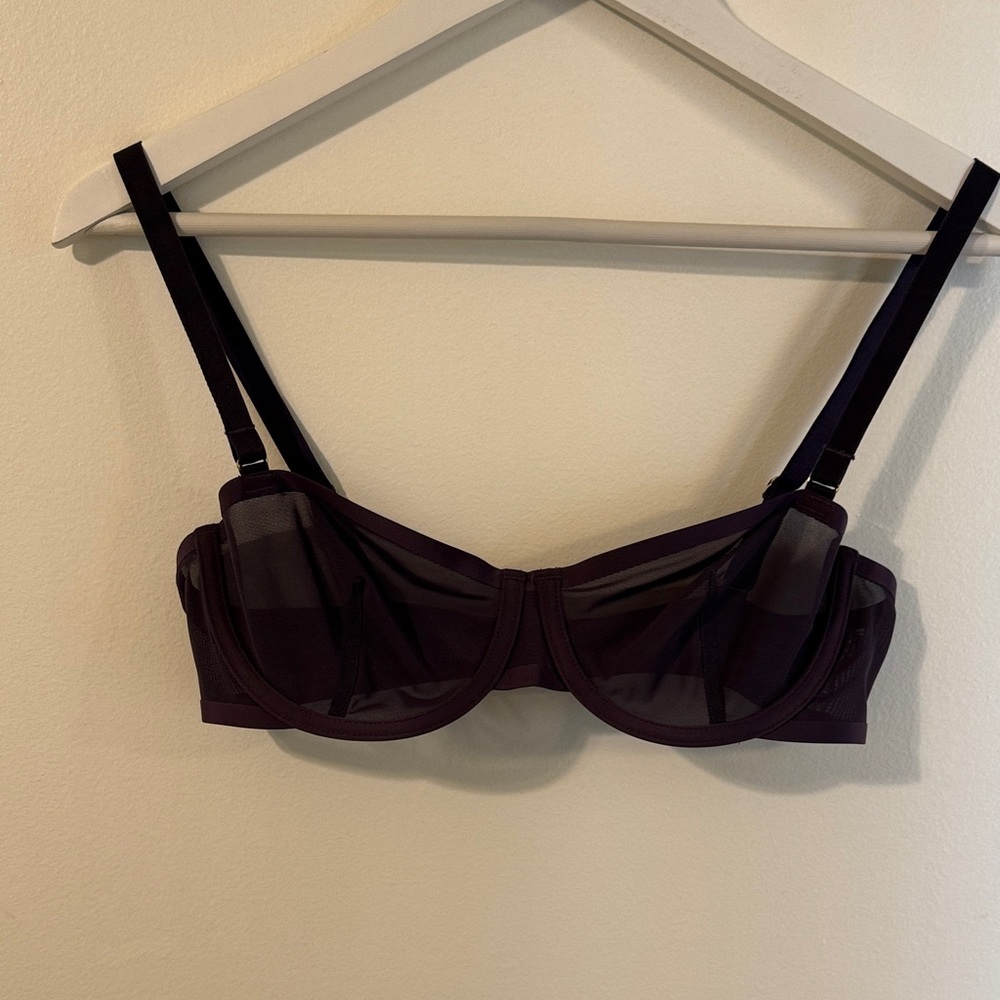 Dark Purple CUUP Sheer Bra